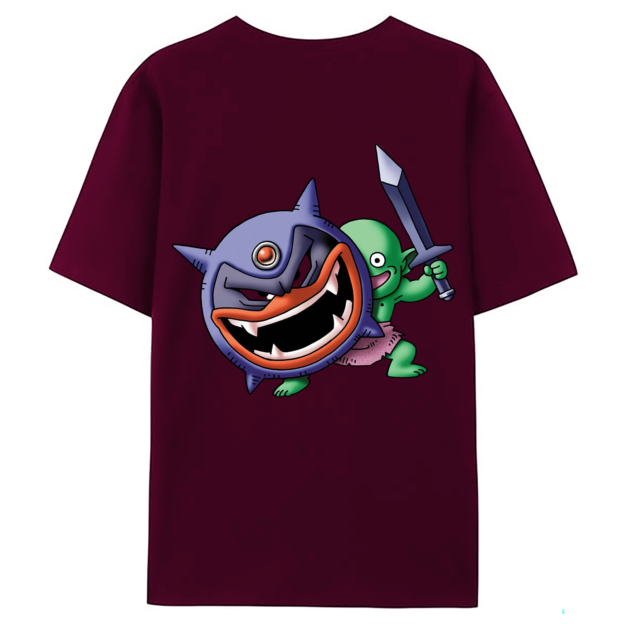 （画像用） ドラゴンクエスト Doragon Kuesuto Dragon Quest レディース半袖Tシャツ(バックプリント)